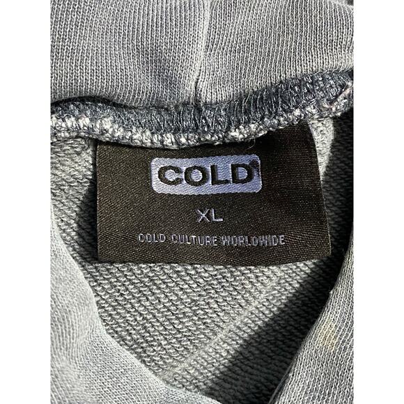 Cold Culture Hoodie Men’s Size XL Gray Green Stars Pullover Sweatshirt - Picture 8 of 12